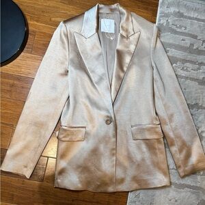 Mango Shimmering Beige Blazer